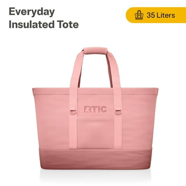 RTIC Everyday Insulated Tote Bag, 35 Ltr Cooler Bag, Leak-Free Interior, Fits 58 Cans, Dusty Rose