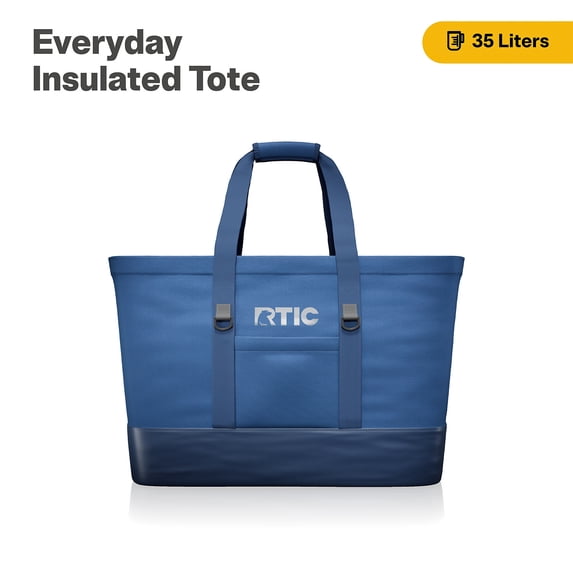 RTIC 58-Can, 35 Ltr, Insulated Tote Bag, Cooler Bag with Leak-Free Interior, Navy