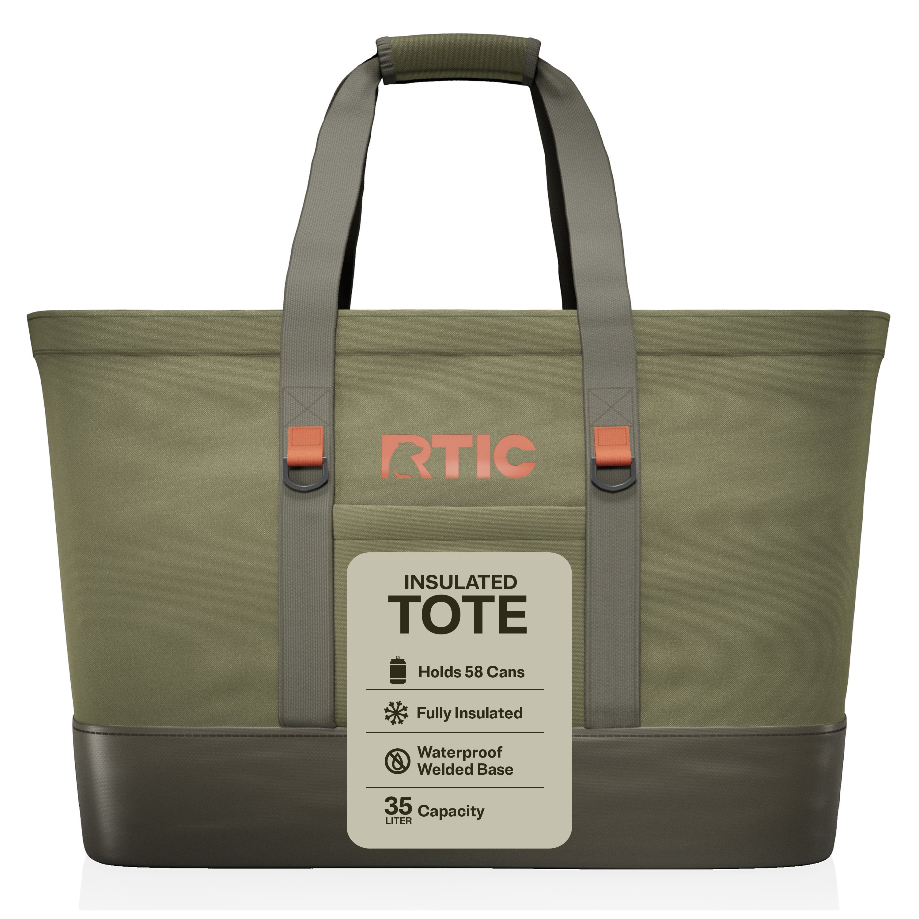 RTIC 58-Can, 35 Ltr, Insulated Tote Bag, Cooler Bag with Leak-Free