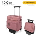 thumbnail image 1 of RTIC 40-Can, 21 Qt, Collapsible Wheeled Cooler with Bottle Opener, Dusty Rose, 1 of 8