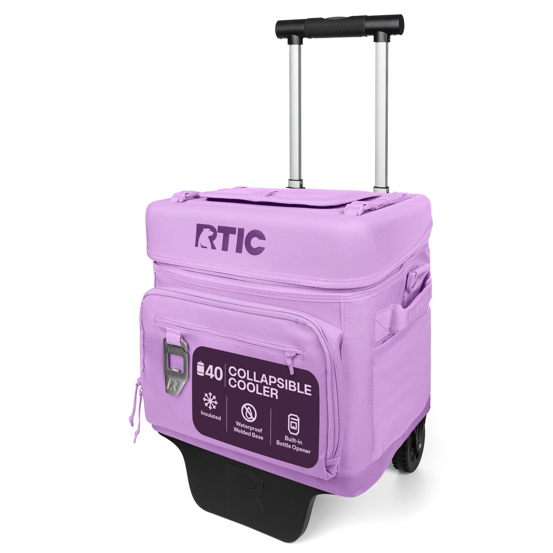 RTIC Everyday Wheeled Cooler, 40 Can Cooler, Collapsible Wheeled