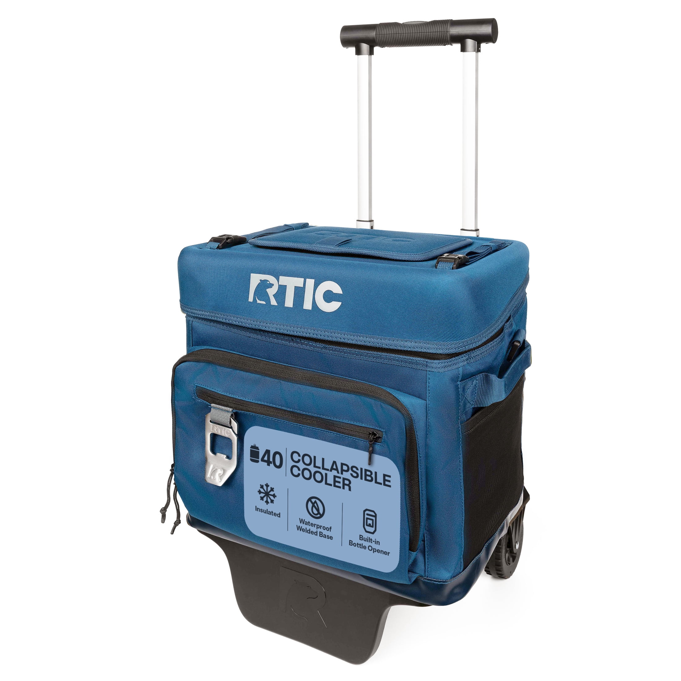 RTIC Everyday Wheeled Cooler, 40 Can Cooler, Collapsible Wheeled