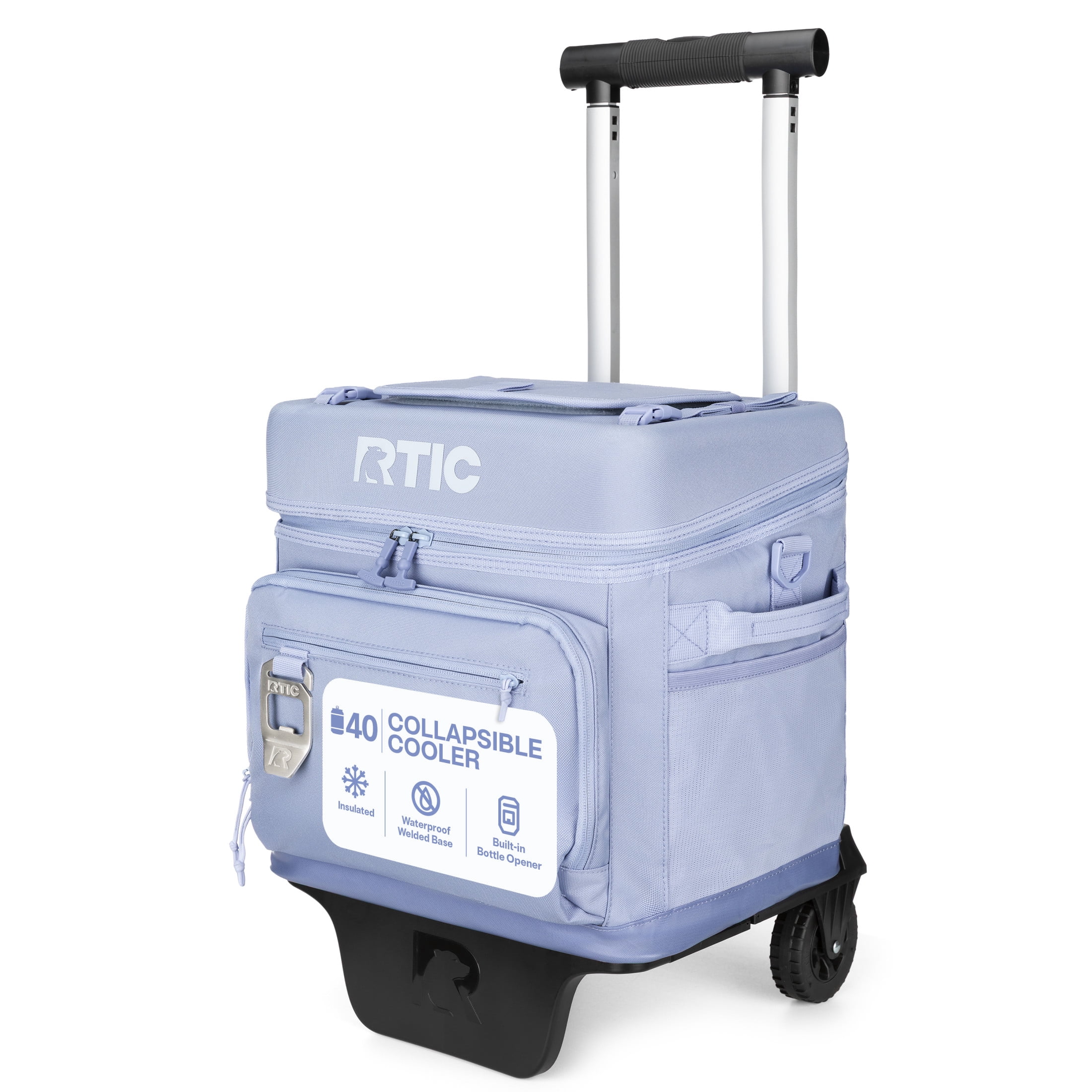 RTIC Everyday Wheeled Cooler, 40 Can Cooler, Collapsible Wheeled