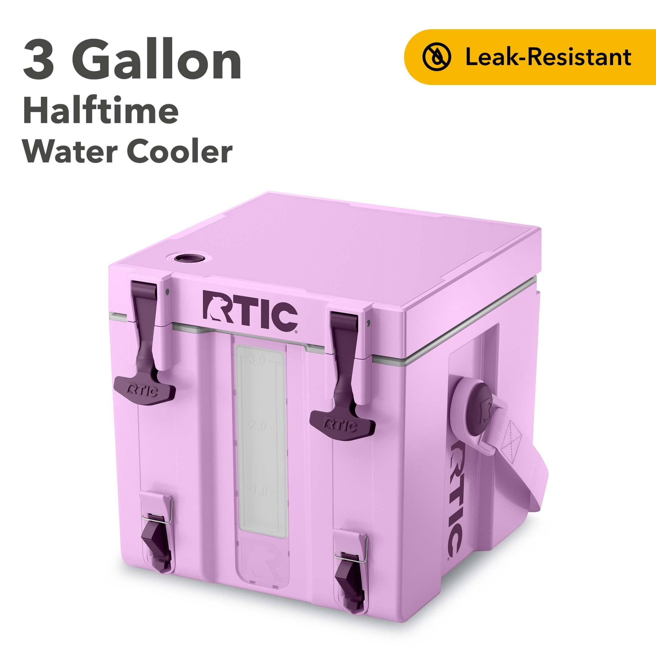 RTIC Halftime Water Cooler, 3 Gallon Hard-Sided Water Cooler