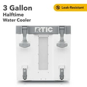 RTIC Halftime Water Cooler, 3 Gallon Hard-Sided Water Cooler, White