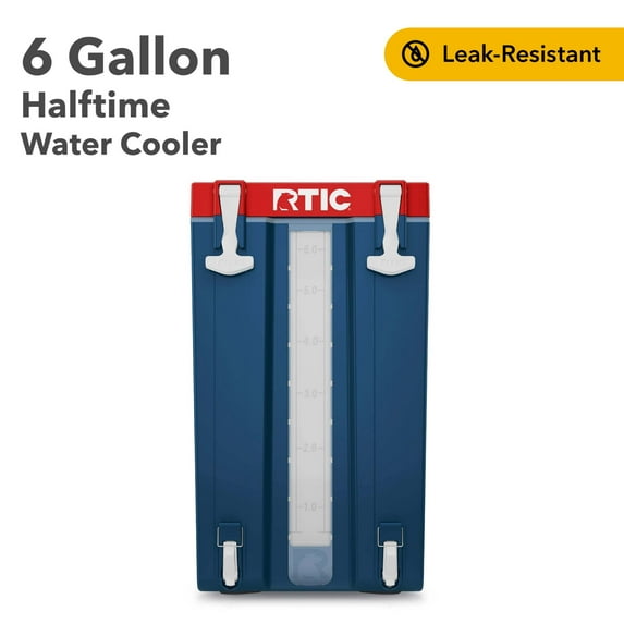 RTIC Halftime Water Cooler, 6 Gallon Hard-Sided Water Cooler, Patriot