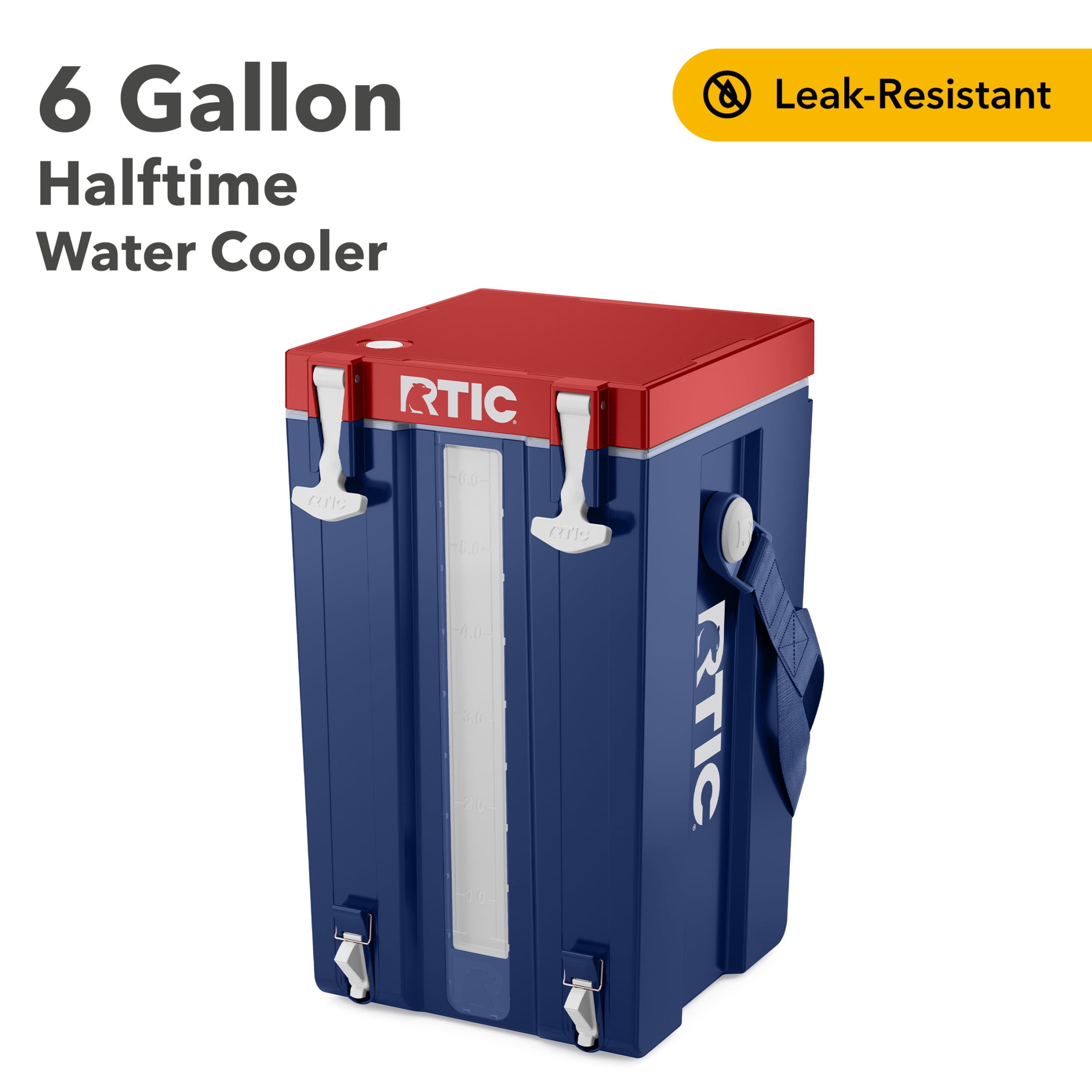 趣味 made in USA3 RTIC Halftime Water Cooler, 6 Gallon Hard-Sided Patriot Water