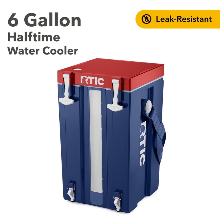 RTIC Halftime Water Cooler, 6 Gallon Hard-Sided Patriot Water