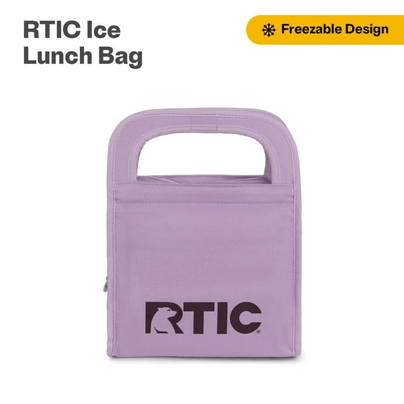 RTIC Insulated Lunch Bag, Soft-Sided Freezable & Collapsible Cooler, Lavender