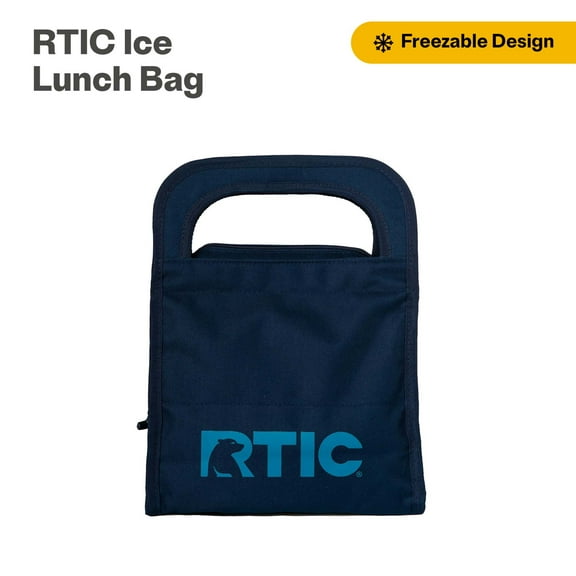 RTIC Ice Lunch Bag, Freezable Insulated Lunch Bag, Navy