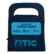 RTIC Insulated Lunch Bag, Soft-Sided Freezable & Collapsible Cooler, Navy
