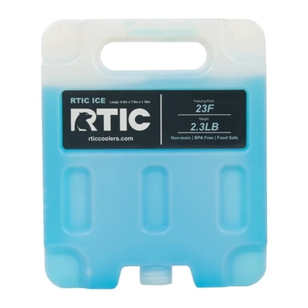 RTIC Refreezable and Reusable Cooler Ice Pack with Break-Resistant Design, Large (2 Pack)