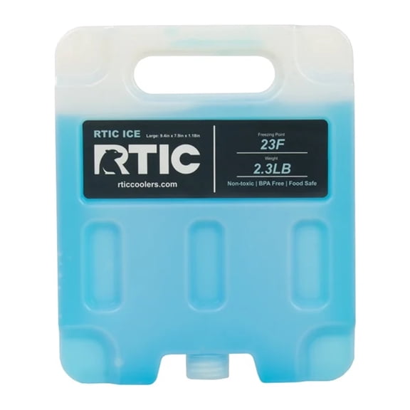 RTIC Refreezable and Reusable Cooler Ice Pack with Break-Resistant Design, Large (2 Pack)