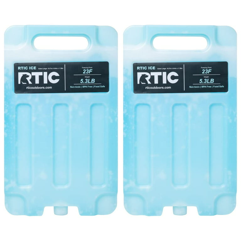 RTIC Ice Pack Refreezable and Reusable Cooler Ice Pack with Break-Resistant  Design, X-Large (2 Pack)