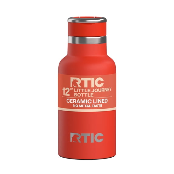 RTIC Journey 12 oz Insulated Ceramic Lined Water Bottle, Persimmon