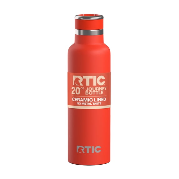 RTIC Journey 20 oz Insulated Ceramic Lined Water Bottle, Persimmon