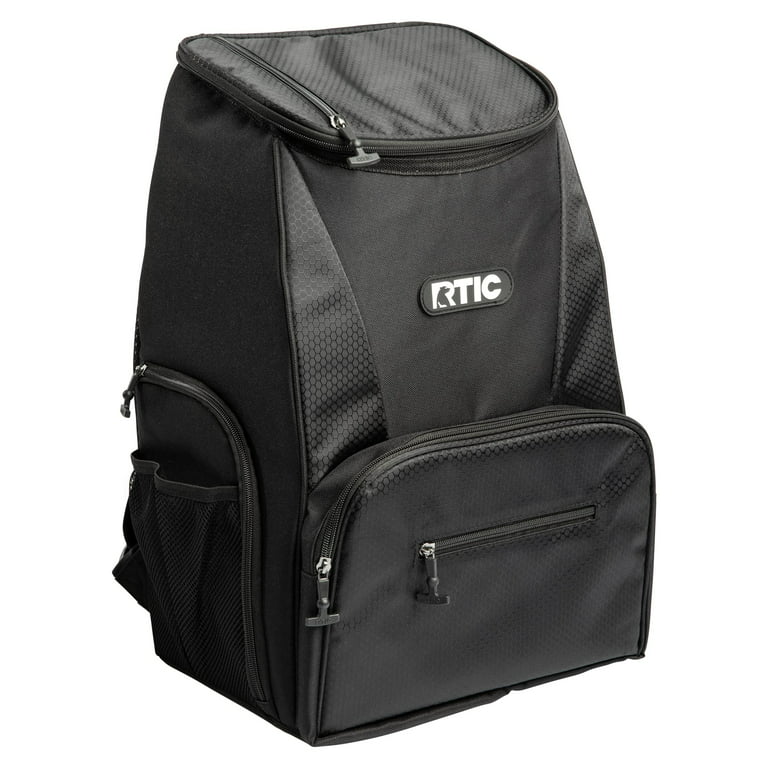 RTIC Lightweight Backpack Cooler, Black, 32 Can, Portable