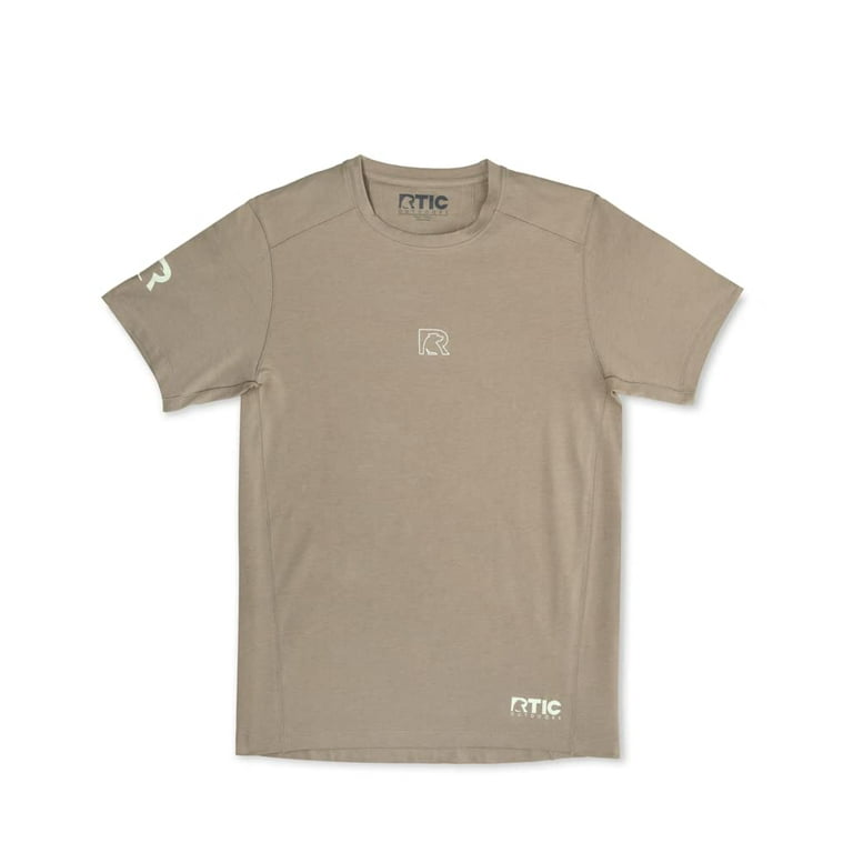 RTIC Mens Performance T-Shirt UPF 50+ Sun Protection Shirts, Short