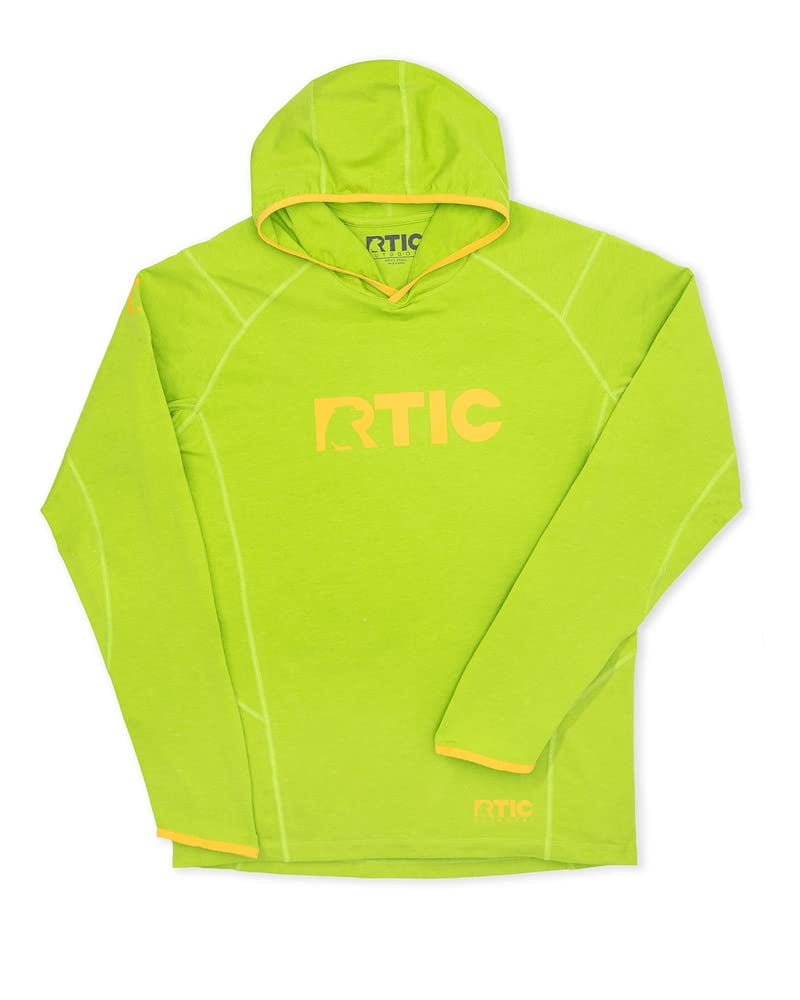 RTIC Mens UPF 50+ Sun Protection Hoodie Long Sleeve Hooded Sweatshirt,  Moisture Wicking, Quick-Drying Outdoor Clothes, Hiking Apparel, Fishing  Clothing Tree Frog, XXL 
