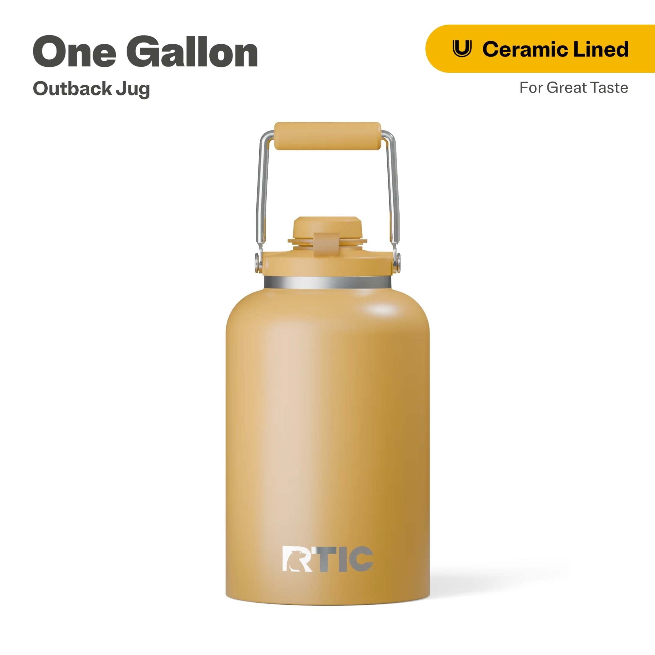 RTIC One Gallon Ceramic Lined Insulated Outback Jug, Leak