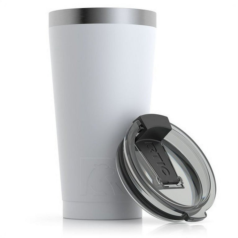 Spill-Proof Travel Mug, Stainless Steel, Black, 16-oz.