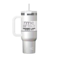 thumbnail image 1 of RTIC Road Trip 30 oz Leak-Resistant Straw Lid Ceramic Lined Tumbler, White Glitter, 1 of 9