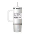 thumbnail image 1 of RTIC Road Trip 30 oz Leak-Resistant Straw Lid Ceramic Lined Tumbler, White Glitter, 1 of 9