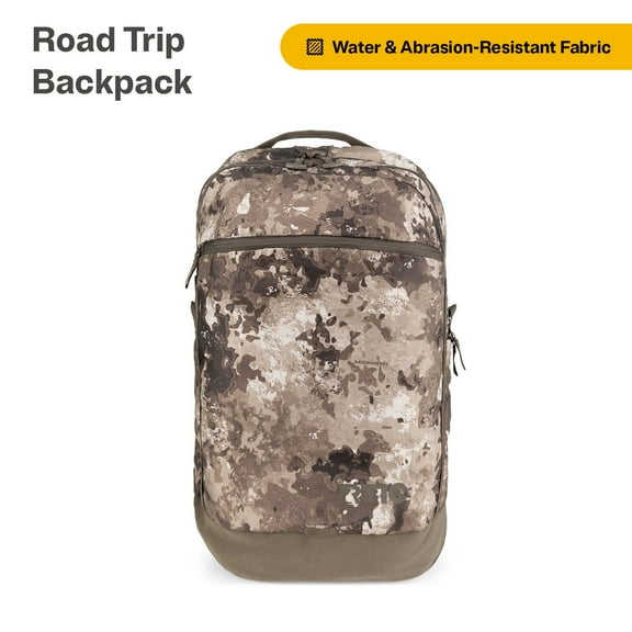 RTIC Road Trip Backpack, Water Resistant, Mesh Back Panel, 20 Liters, Olive Midnight Camo
