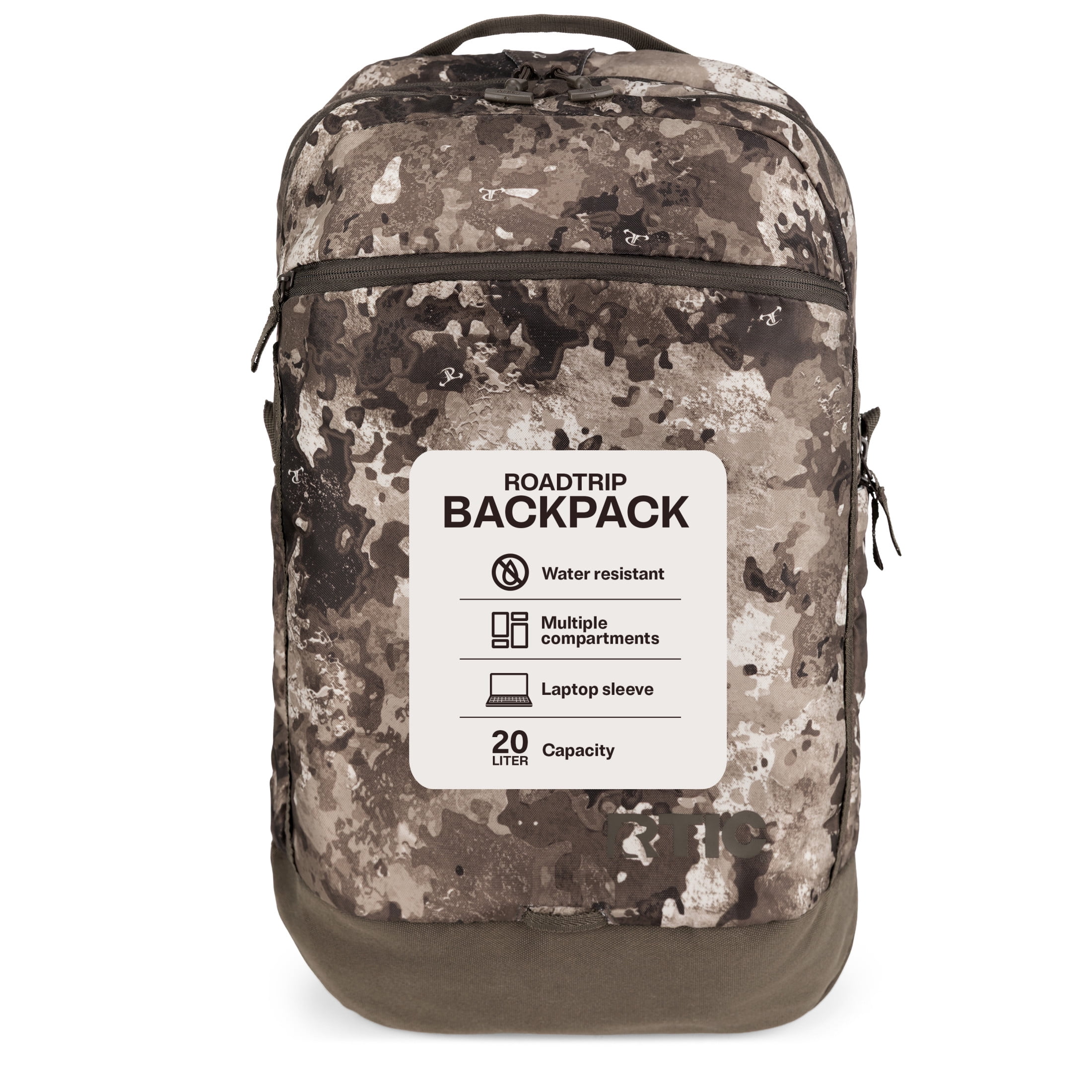 RTIC Road Trip Backpack, Water Resistant, Mesh Back Panel, 20
