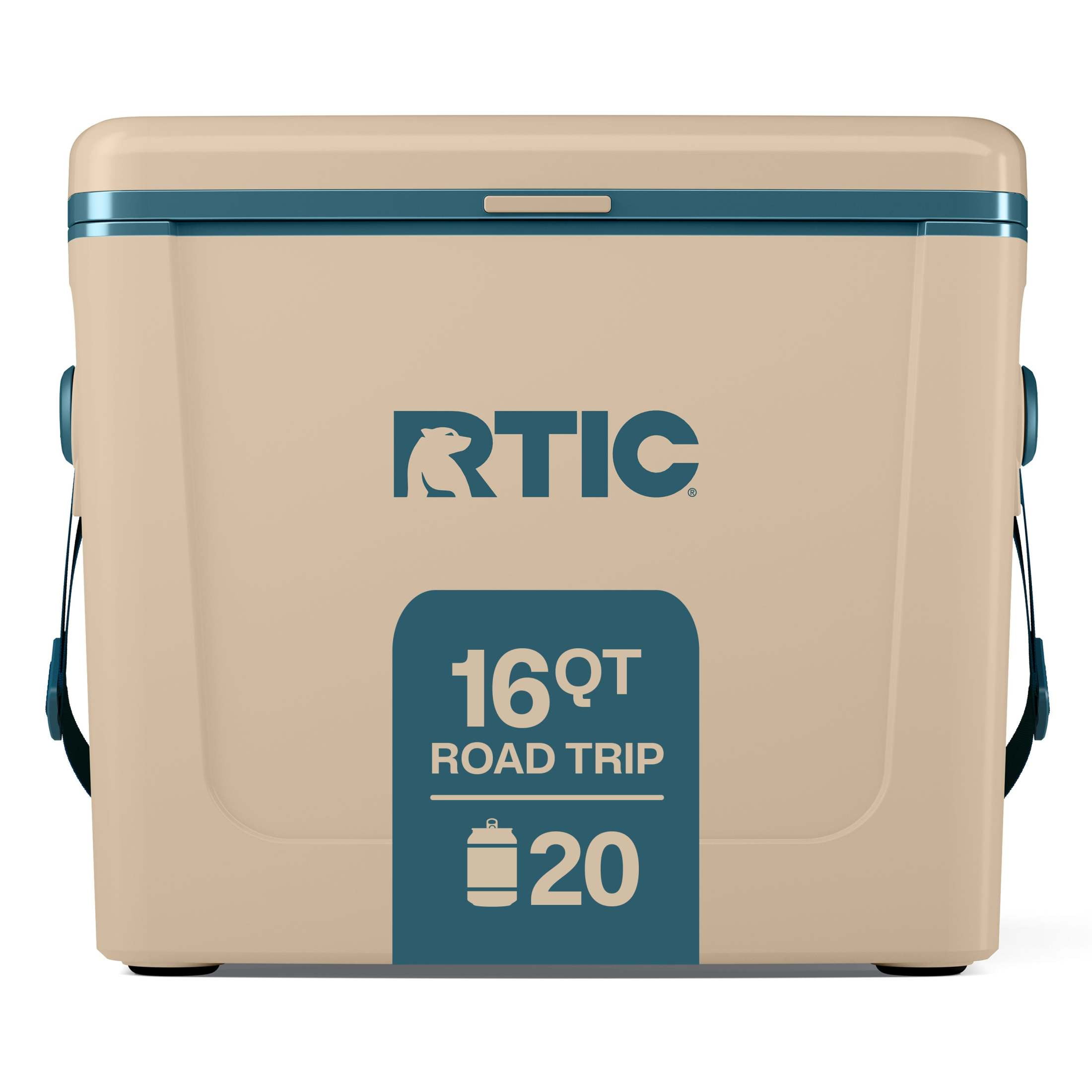 RTIC Road Trip Cooler, 16 QT, 20 Can Hard-Sided Ice Chest Cooler