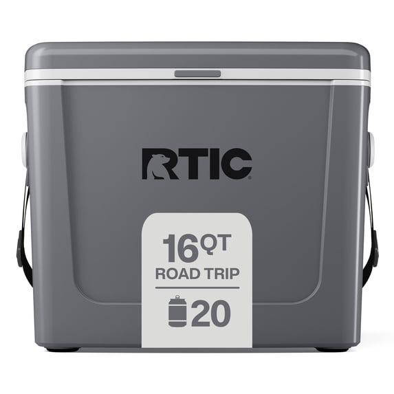 RTIC 16 Qt 20-Can Road Trip Ice Chest Cooler, Grey