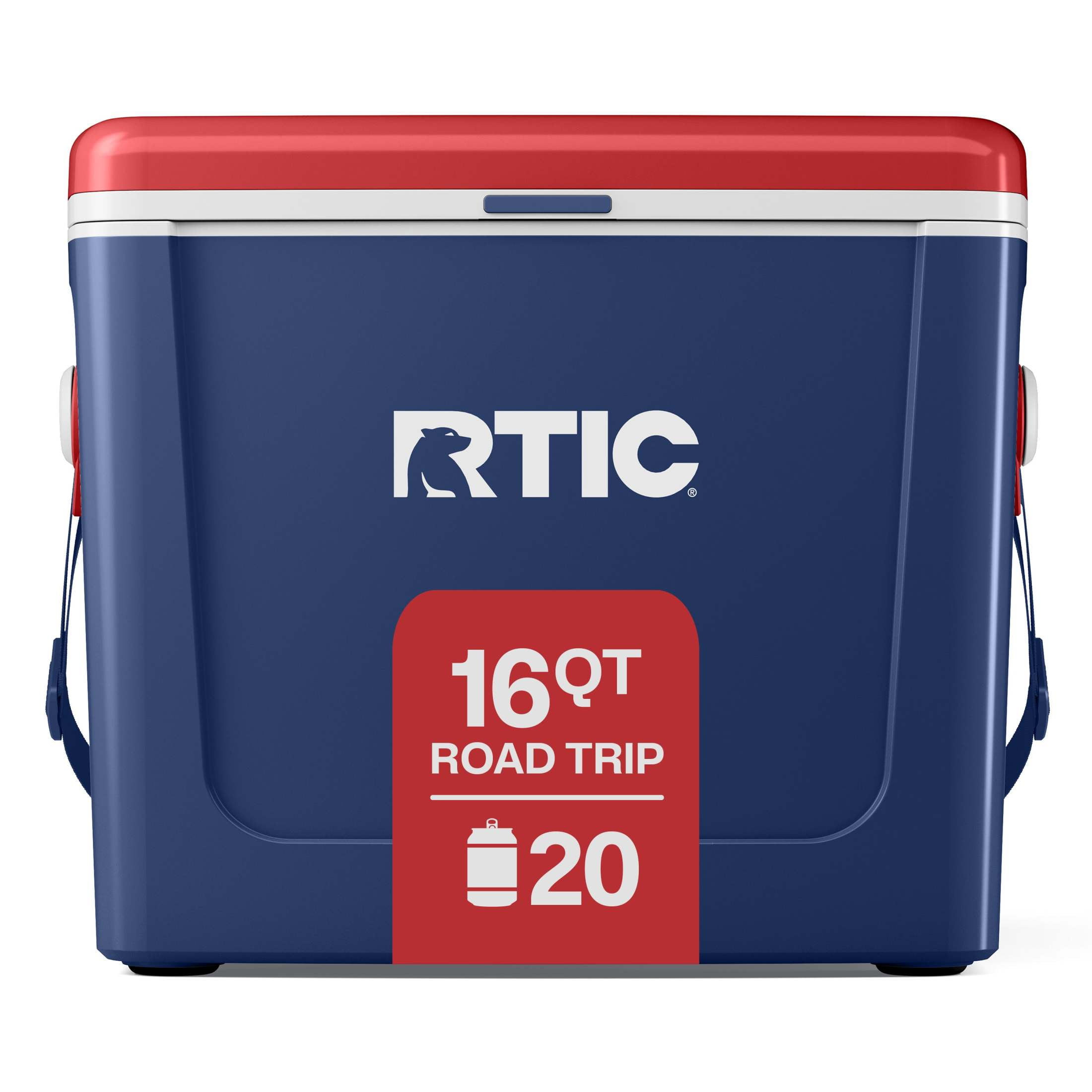 RTIC Road Trip Cooler, 16 QT, 20 Can Hard-Sided Ice Chest Cooler