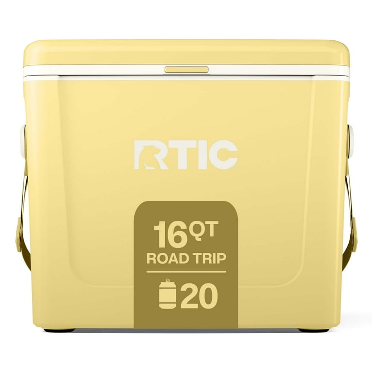RTIC Road Trip Cooler, 16 QT, 20 Can Hard-Sided Ice Chest Cooler