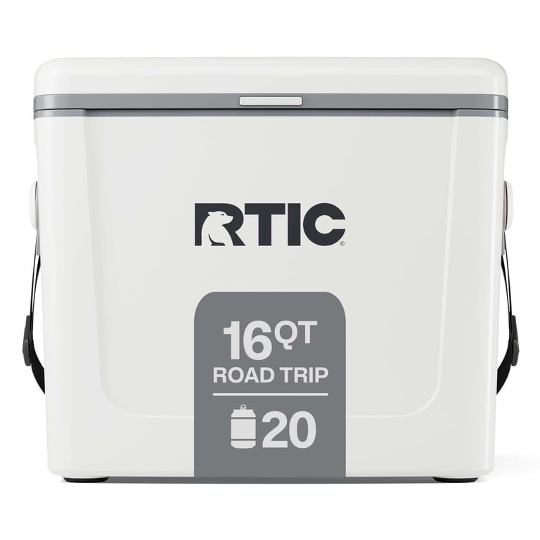 RTIC, Road Trip Cooler, 16 Qt, Fits 12 Cans White Grey - Walmart.com