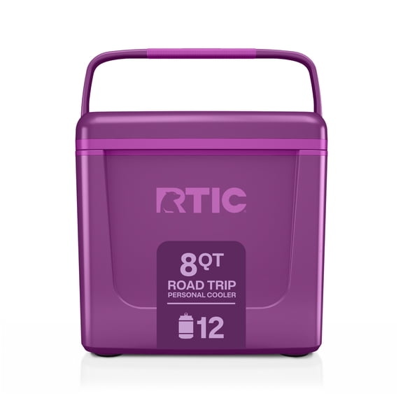 RTIC 8 Qt 12-Can Road Trip Ice Chest Cooler, Berry Jam