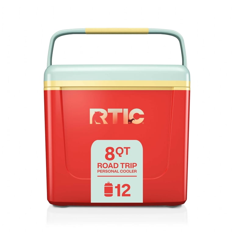 RTIC 8 QT Hard-Sided Personal Cooler, Fits 12 Cans, Road Trip