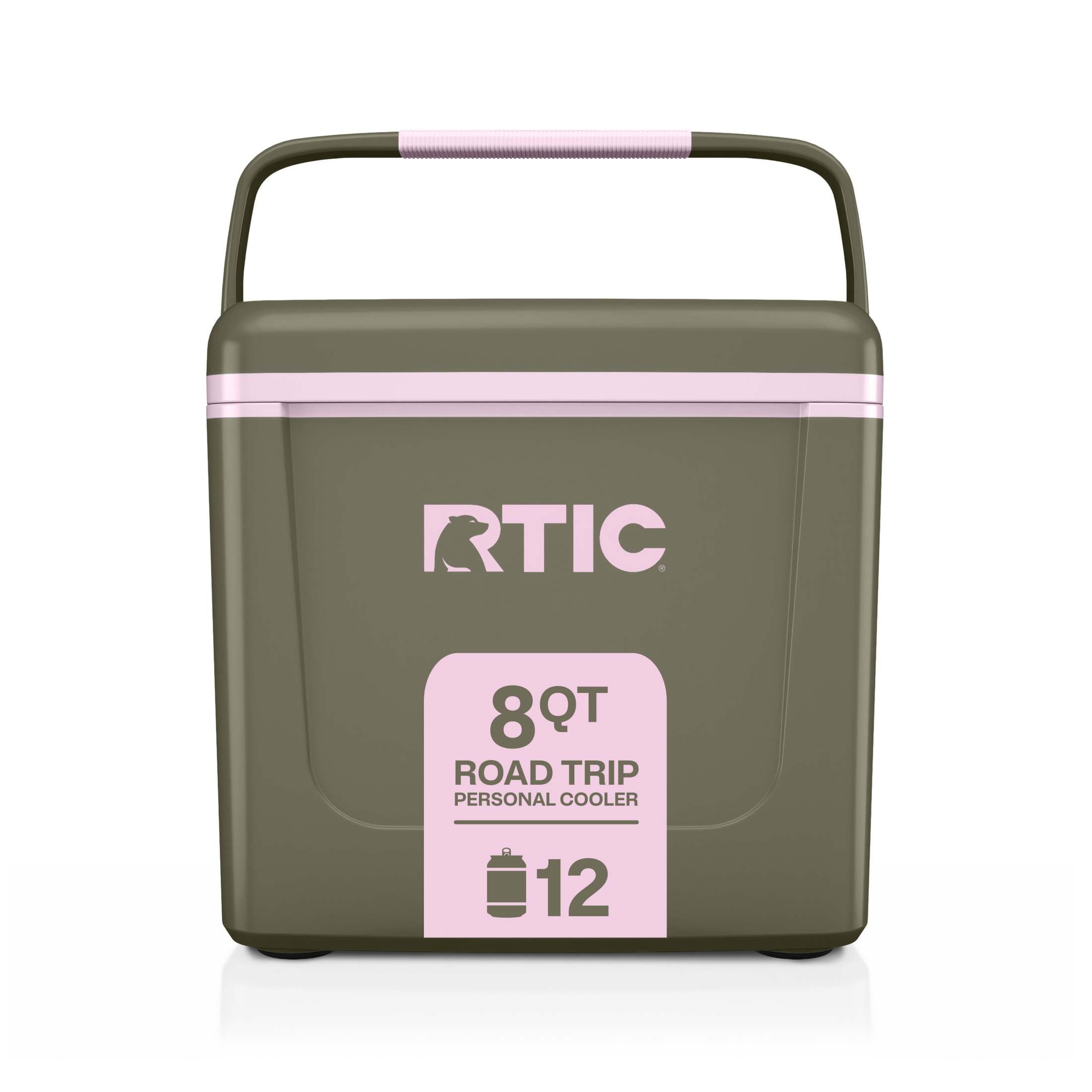 RTIC 8 QT Hard-Sided Personal Cooler, Fits 12 Cans, Road Trip