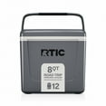 thumbnail image 1 of RTIC 8 QT Hard-Sided Personal Cooler, Fits 12 Cans, Road Trip, Grey, 1 of 9