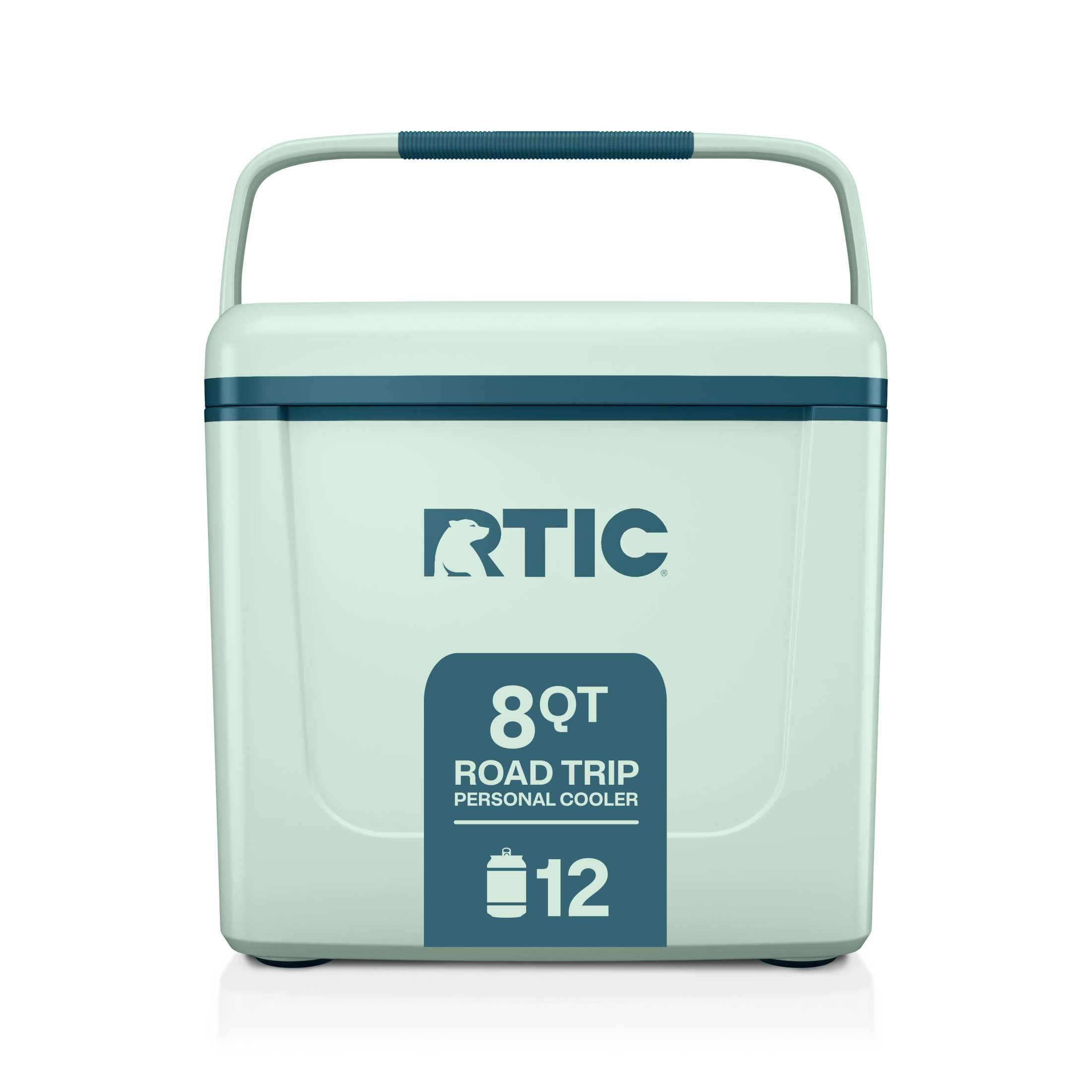 RTIC 8 QT, 12 Can Ice Chest Cooler Hard-Sided, Fresh Mint & Marine