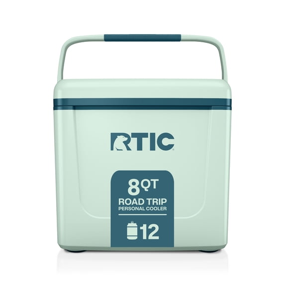 RTIC 8 Qt 12-Can Road Trip Ice Chest Cooler, Fresh Mint/Marine