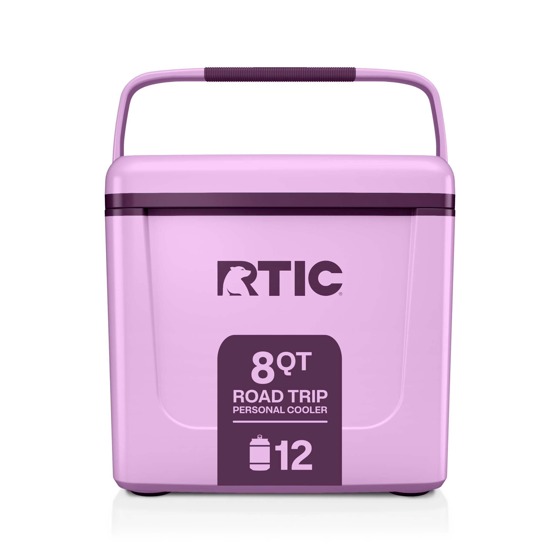 RTIC, Hard-Sided Personal Cooler, 8 QT, Fits 12 Cans Lavender/Plum