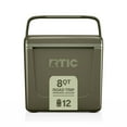 thumbnail image 1 of RTIC 8 QT Hard-Sided Personal Cooler, Fits 12 Cans, Road Trip, Olive, 1 of 9