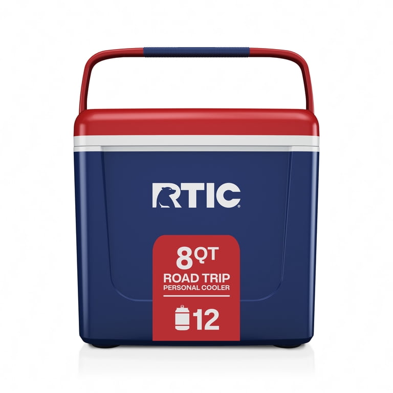 RTIC, Cooler Ice Insulation, 8 Qt, Holds 12 Cans, Road Trip