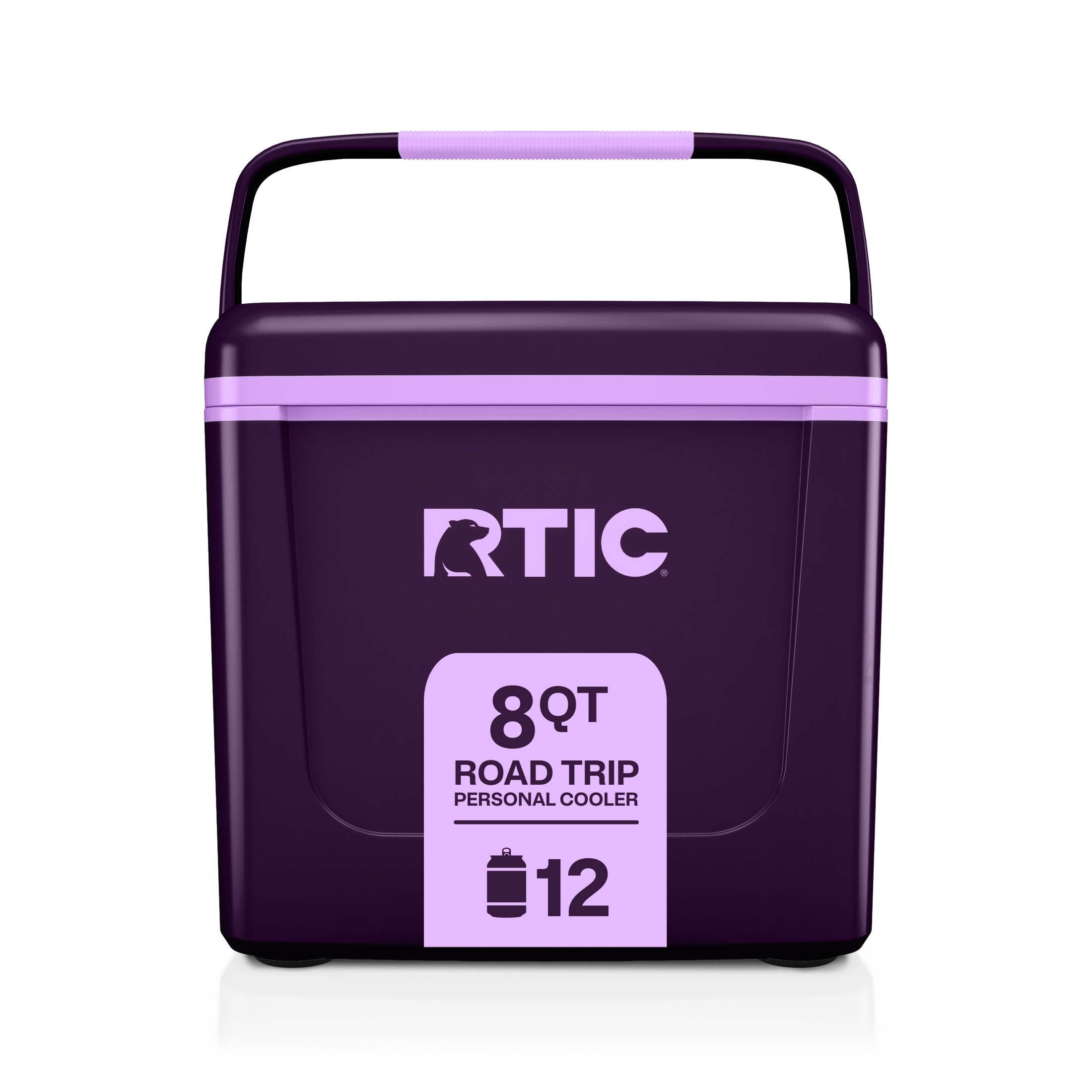 RTIC Road Trip Personal Cooler, 8 QT, 12 Can Hard-Sided Cooler
