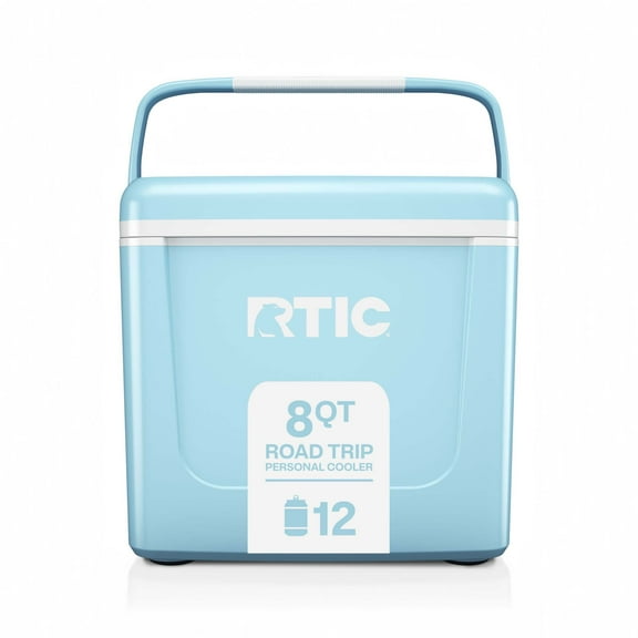 RTIC 8 QT Hard-Sided Personal Cooler, Fits 12 Cans, Road Trip, RTIC Ice