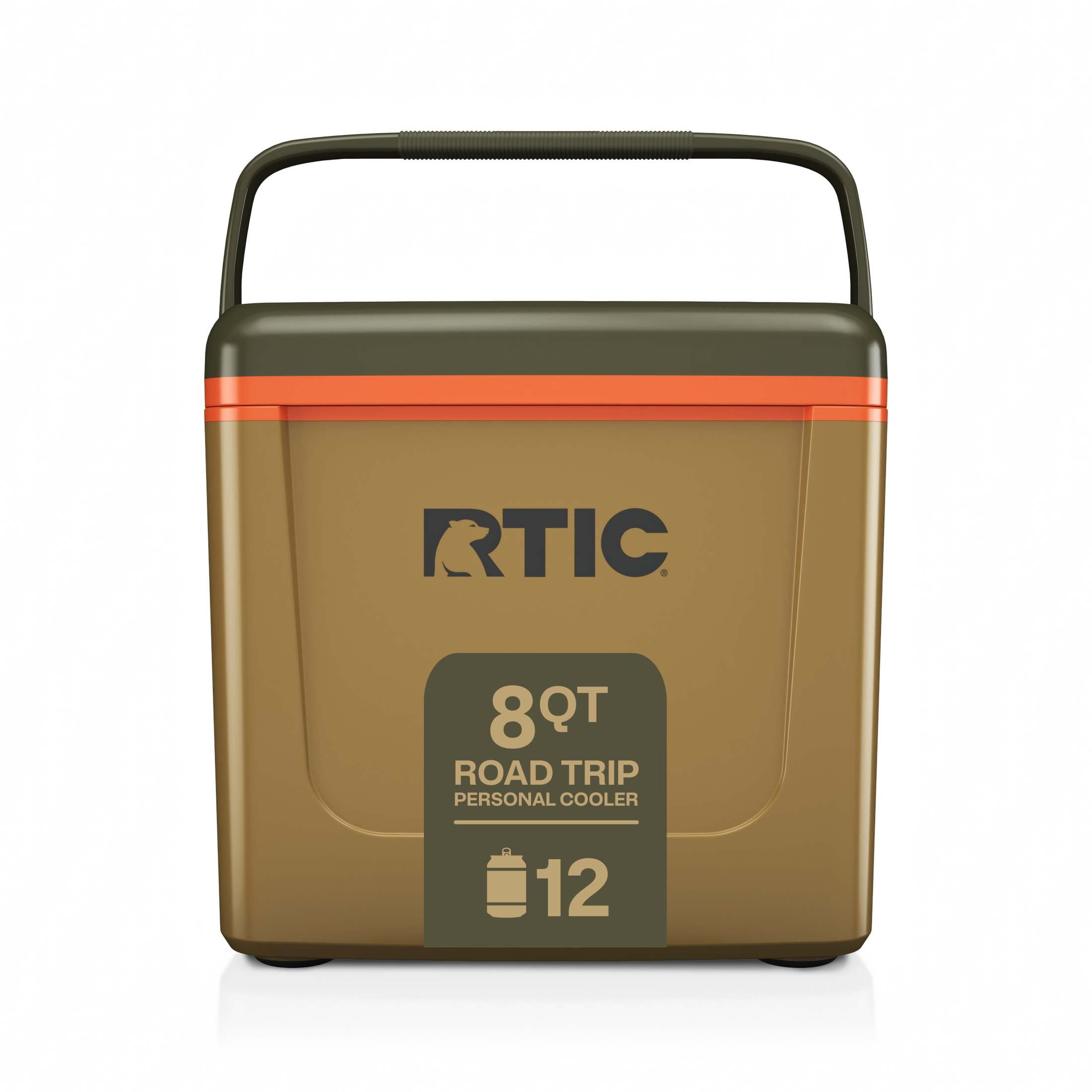 RTIC 8 QT Hard-Sided Personal Cooler, Fits 12 Cans, Road Trip