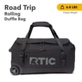 thumbnail image 1 of RTIC Road Trip Rolling Duffle Bag, Medium, Water-Resistant and Wheeled, Black, 1 of 4