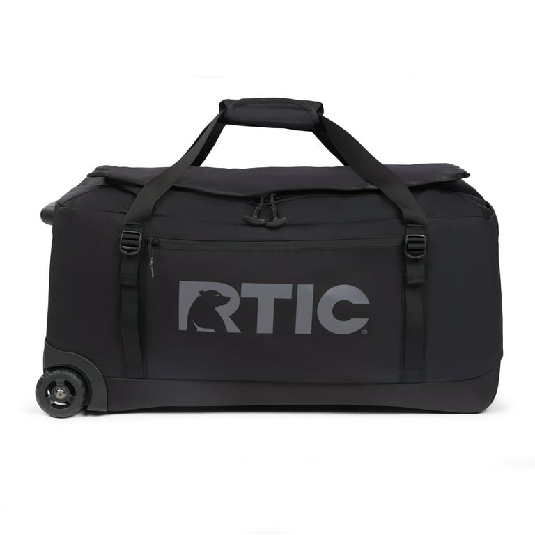 RTIC Road Trip Rolling Duffle Bag with Wheels for Men and Women, Traveling  Tote for Camp, Travel, Gym, Weekender, Camping, Overnight Carry On, Sports,  Spacious, Water Resistant, Large, Black 