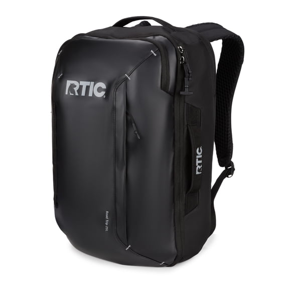RTIC Road Trip Travel Pack, Water-Resistant Backpack, Black