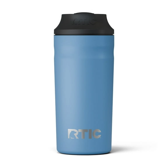 RTIC Stainless Steel Insulated Can Chiller with Lid, Fits 12 oz, 16oz, Denim